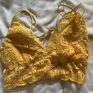 Yellow PINK Bralette